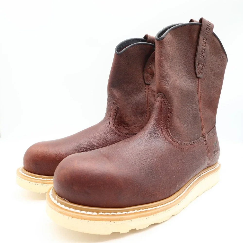 Irish Setter Boots Mens 13 EE Ashby Leather Work Safety Toe 83908 Brown NIB